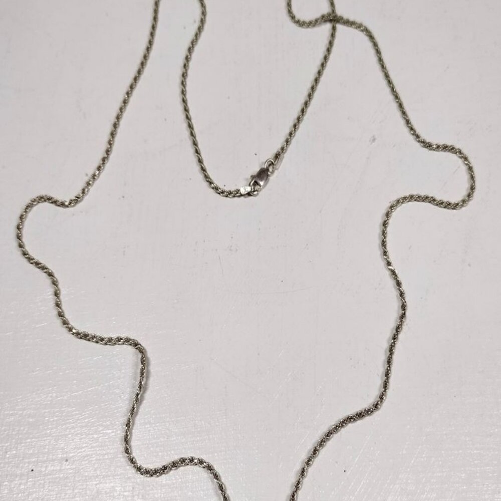 Sterling silver rope chain